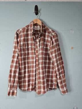 Fjallraven Sarek Gorpcore Outdoor Plaid Flannel Button Down Size L